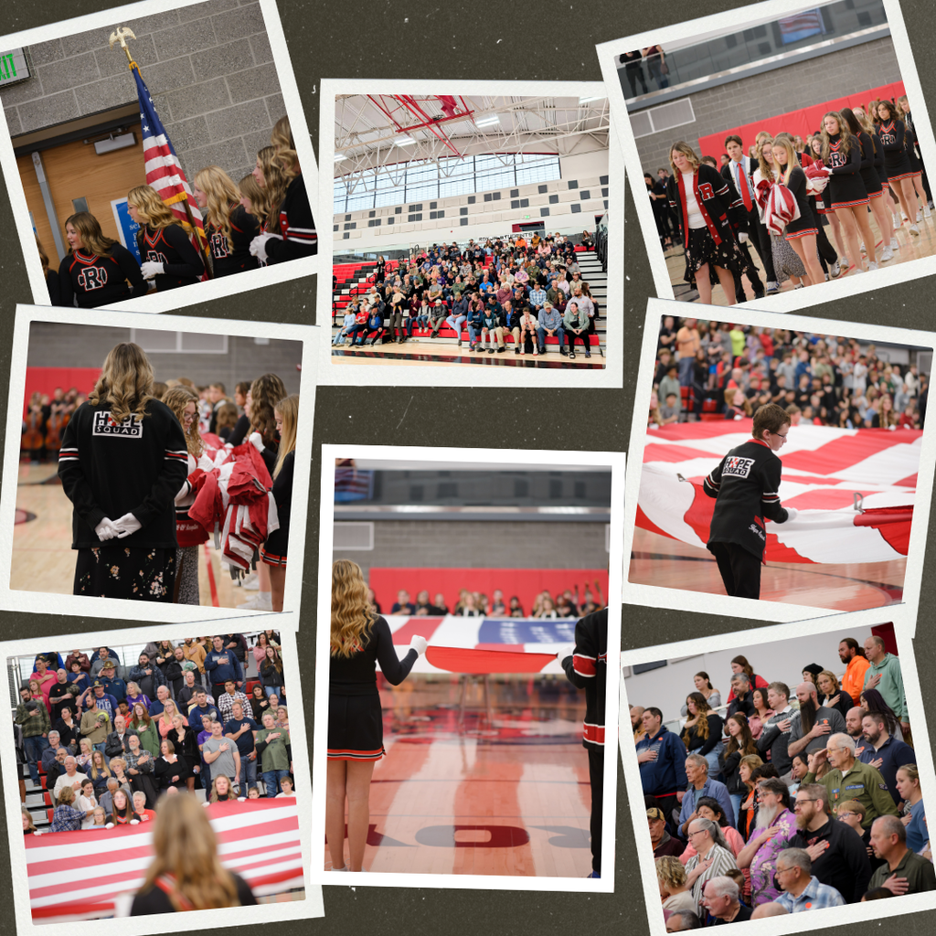 Photographs of our Veterans day breakfast and assembly