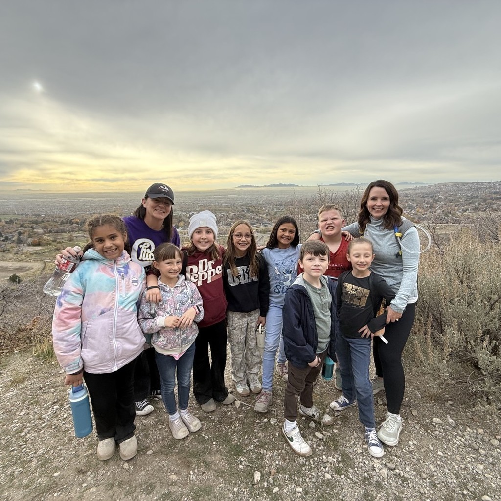 Kids on top of the mountain