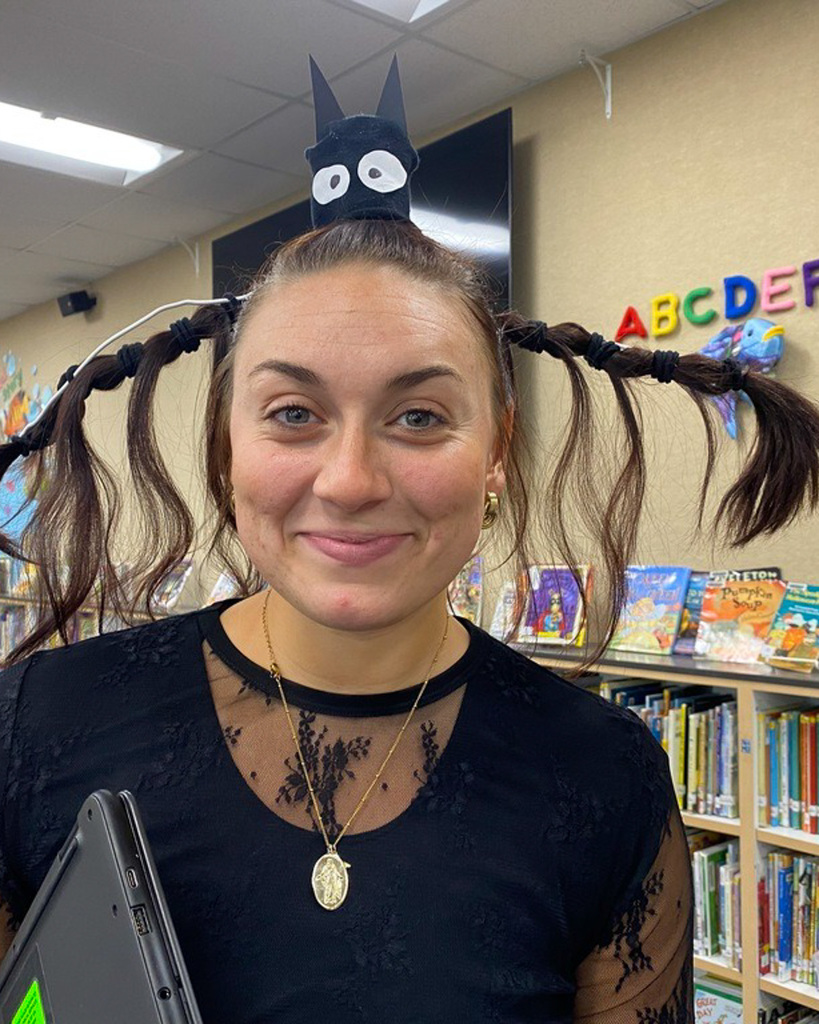 Students in costume.