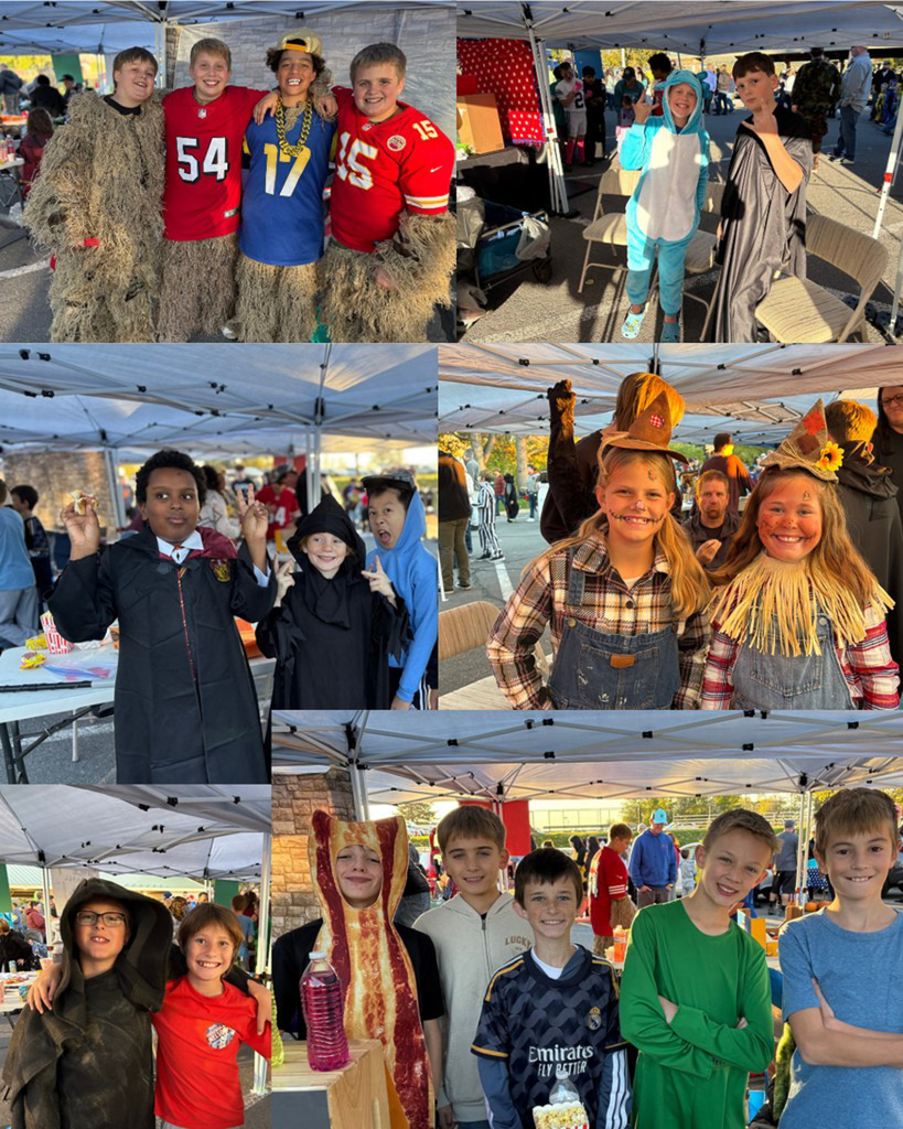 Students in costume.