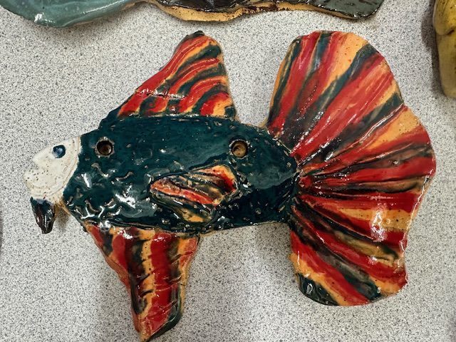 3D relief fish