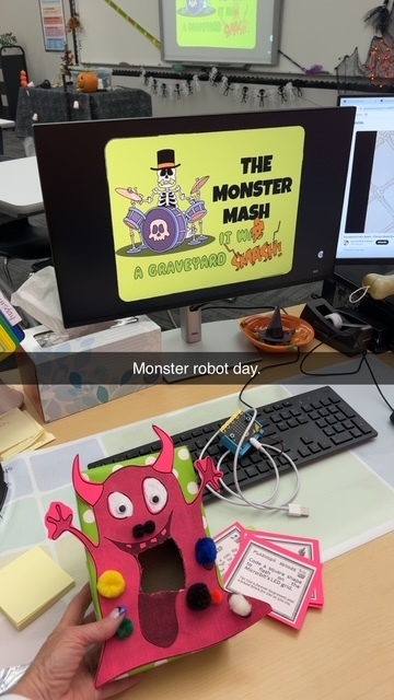 monster robot day, monster mash and a pink monster craft