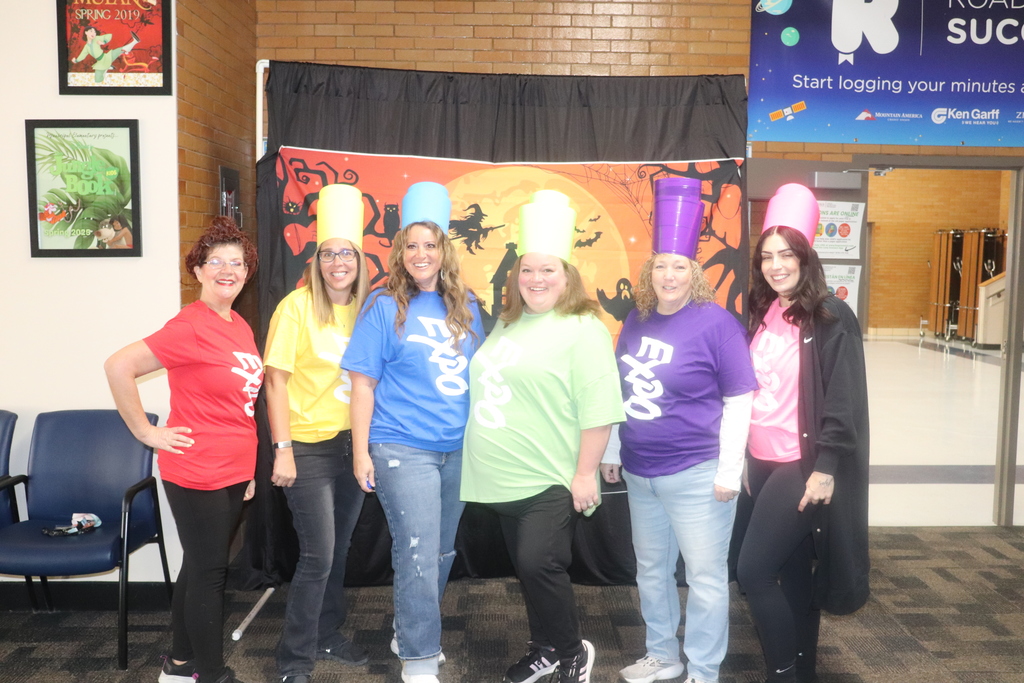 Aides helping students