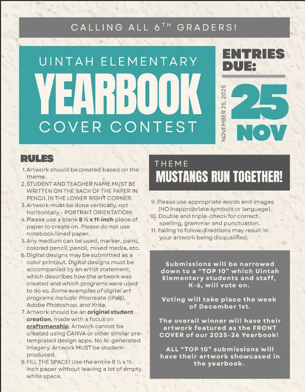 Uintah Elementary Year Book Contest Rules