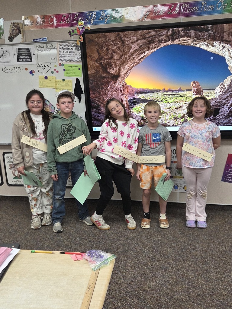 Students standing in classroom