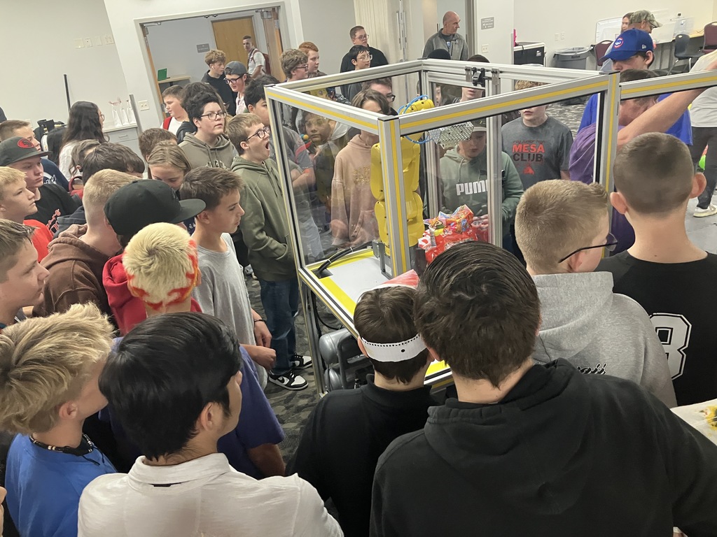 The 8th grades Gateway Automation & Robotics class was invited to a district competition between other Gateway classes to introduce them to the 9th grade Robotics teachers at WIC (Weber Innovation Center) along with have a fun competition between all the schools. It was the first of it's kind and we hope to have this event every semester for the classes.