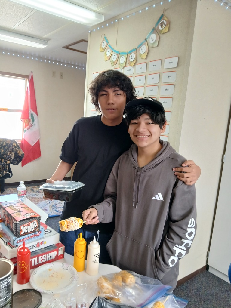 The English Language Learners Newcomer class had a "friendsgiving" to share and eat foods from each other's home countries and cultures.