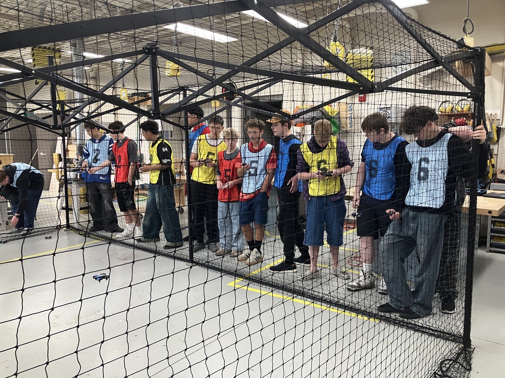 The Drone aviation class has been hard at work learning the knowledge to be a drone pilot. They now are learning the skills that it takes to fly them. Completing tasks such as precision launch and landing along with flying in set patterns.