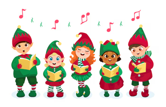 Festive attire singing