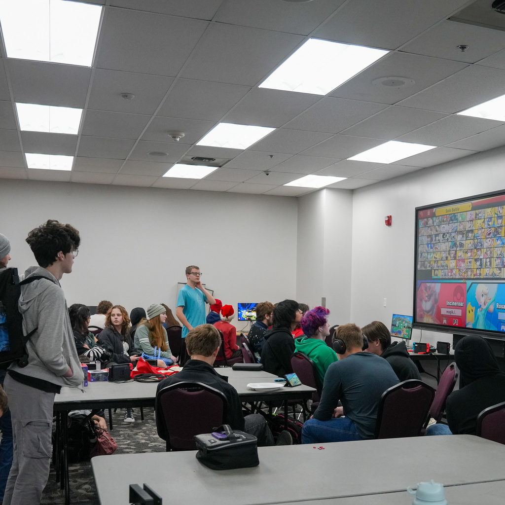 E-sports competitors playing games