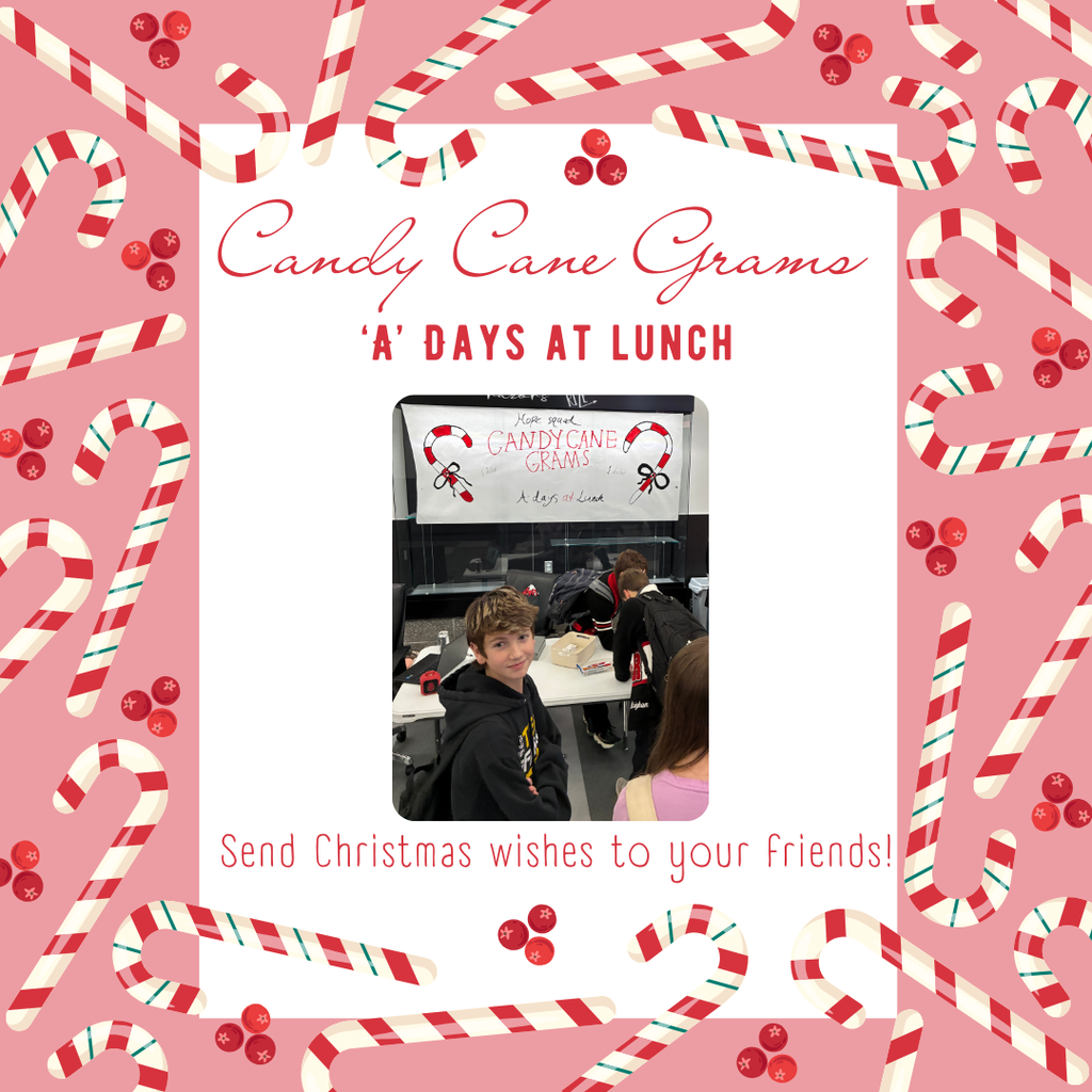 Cane Cane Grams "A" days at lunch. Send Christmas wishes to your friends