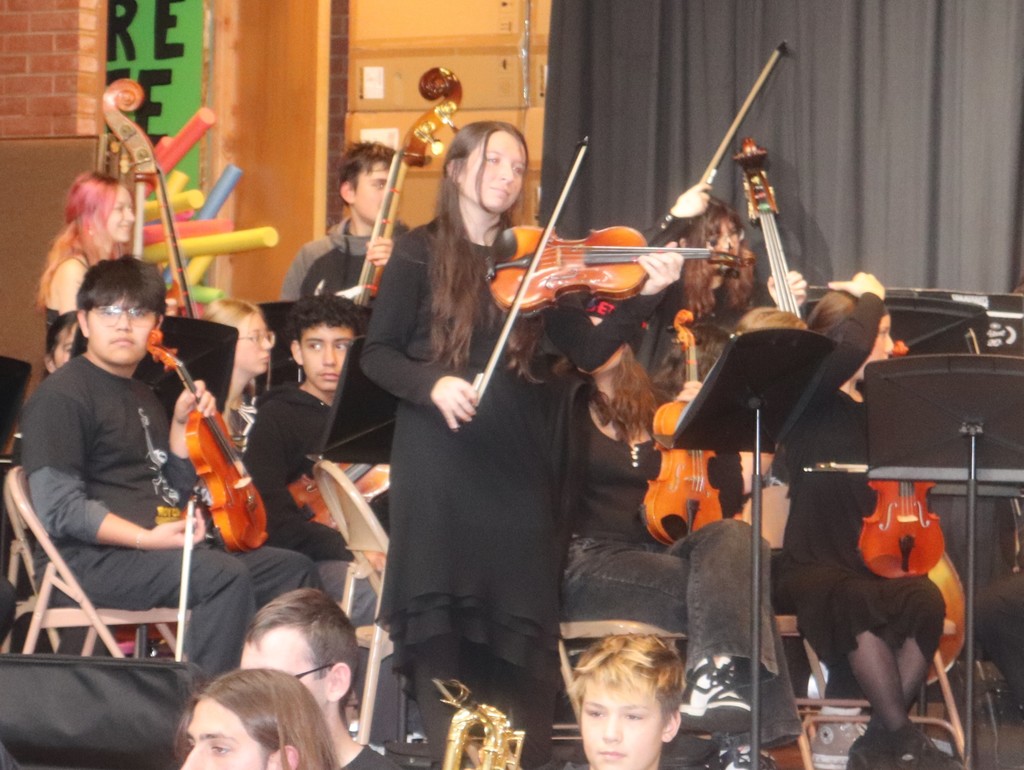 Roy Jr. High music department teaching about music