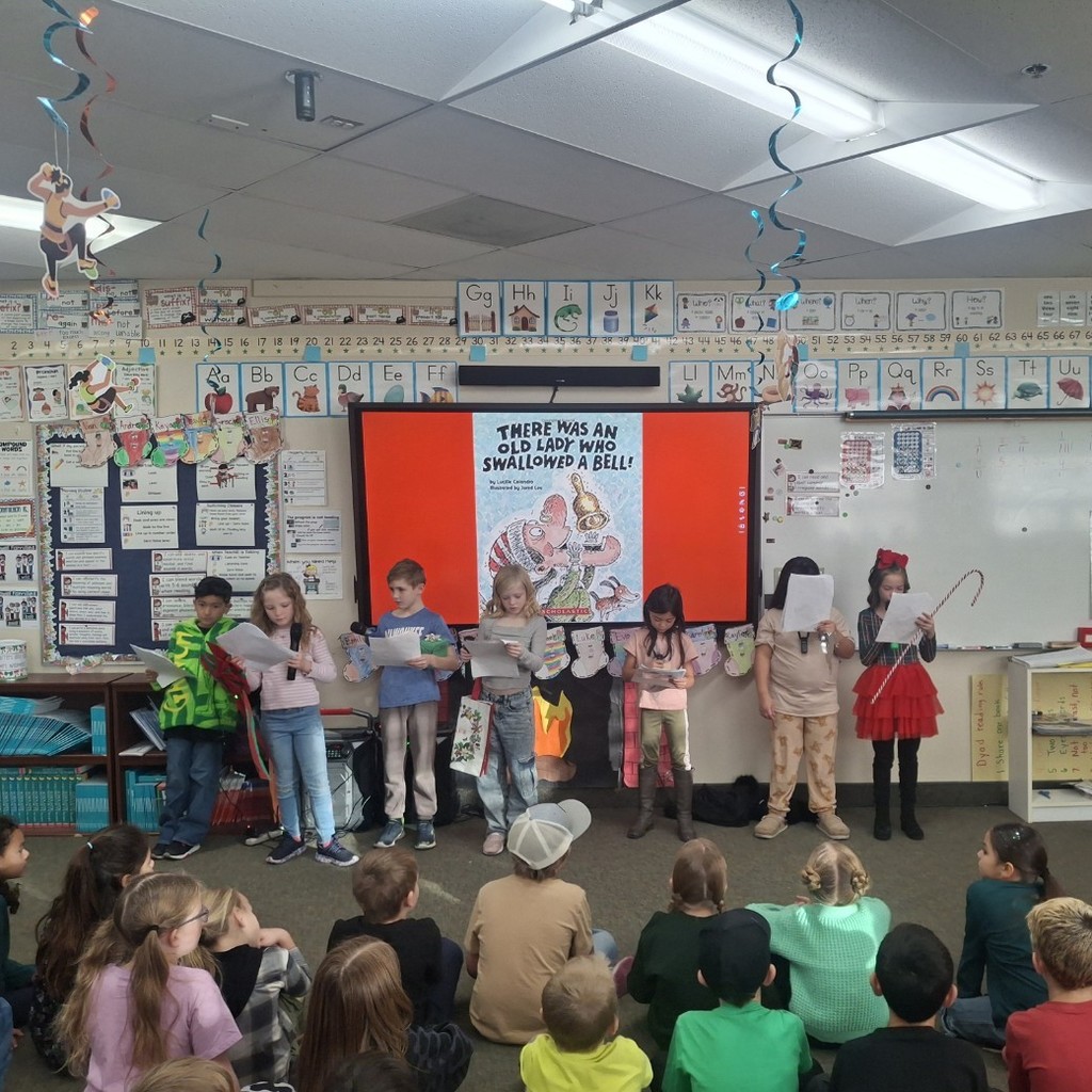 Mrs. Wayment's class performing their reader's theater