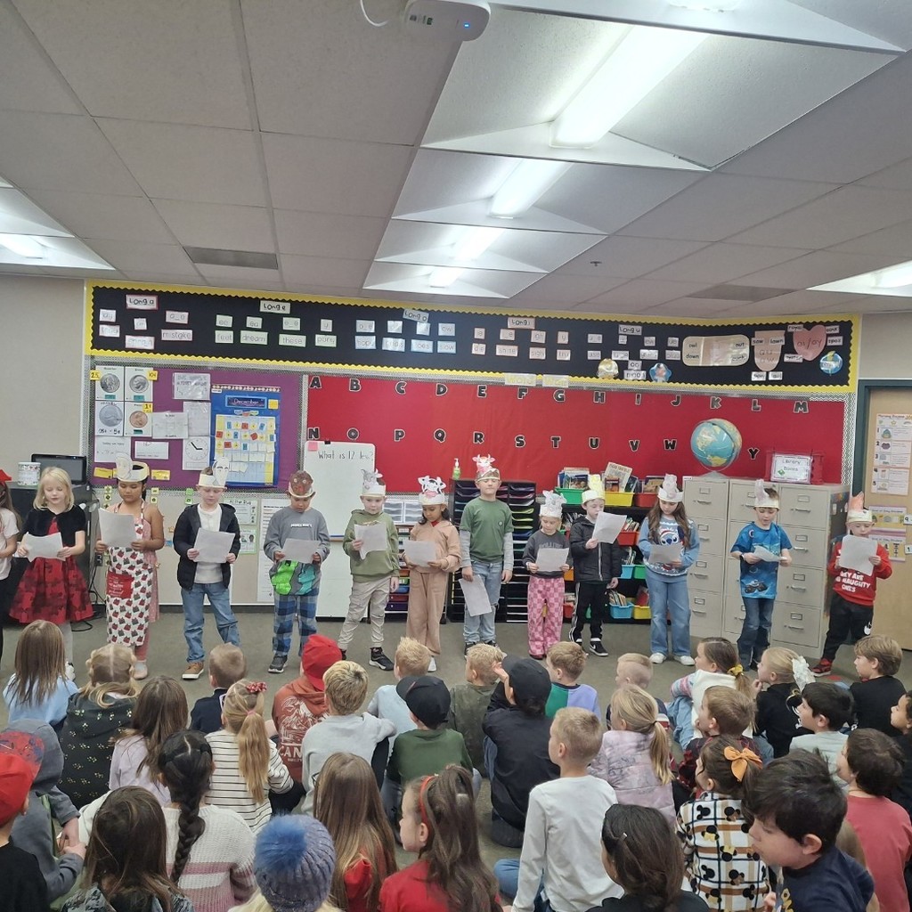 Mrs. Irvine's class performing reader's theater