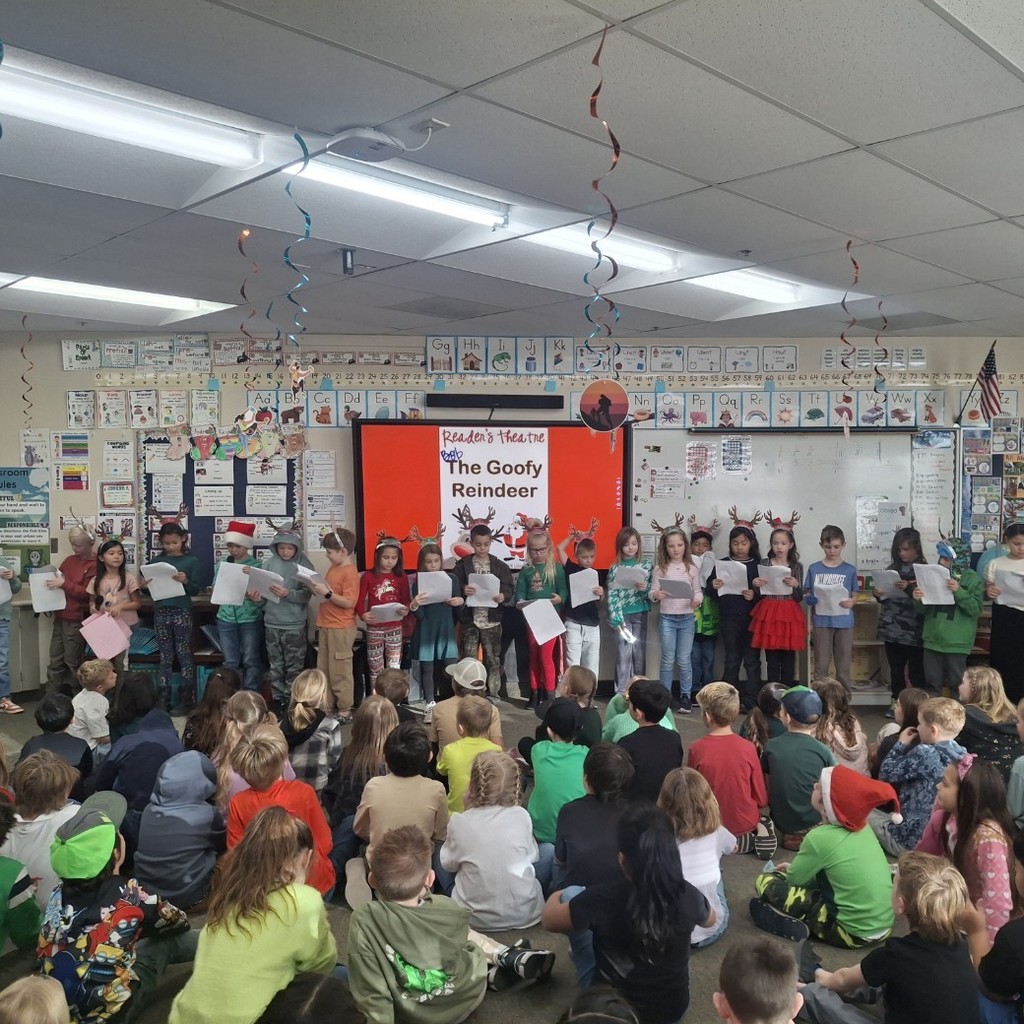 Mrs Wayment's class performing their reader's theater