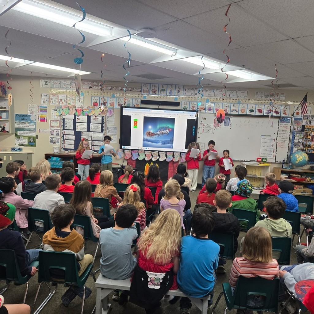 Sr. Findlay's class performing their reader's theater