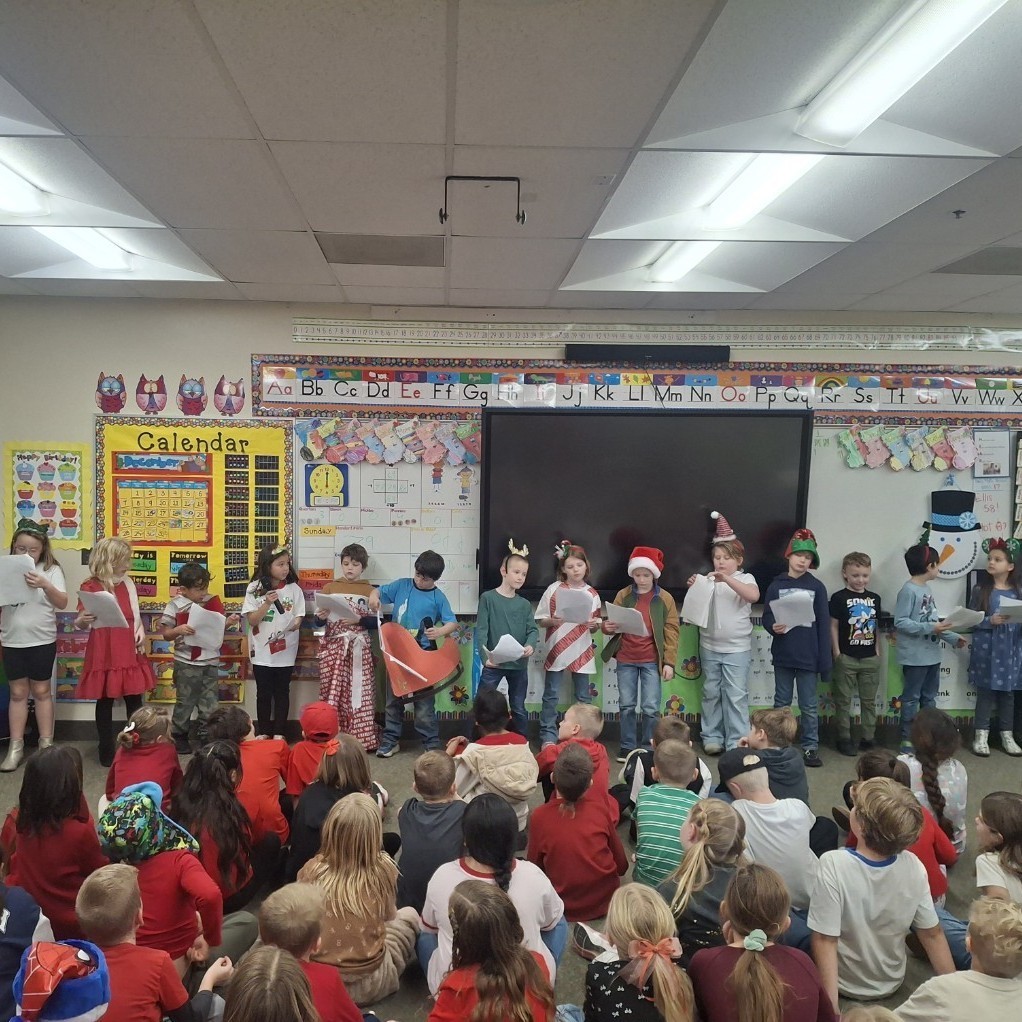 Miss Ellis' class performing reader's theaters