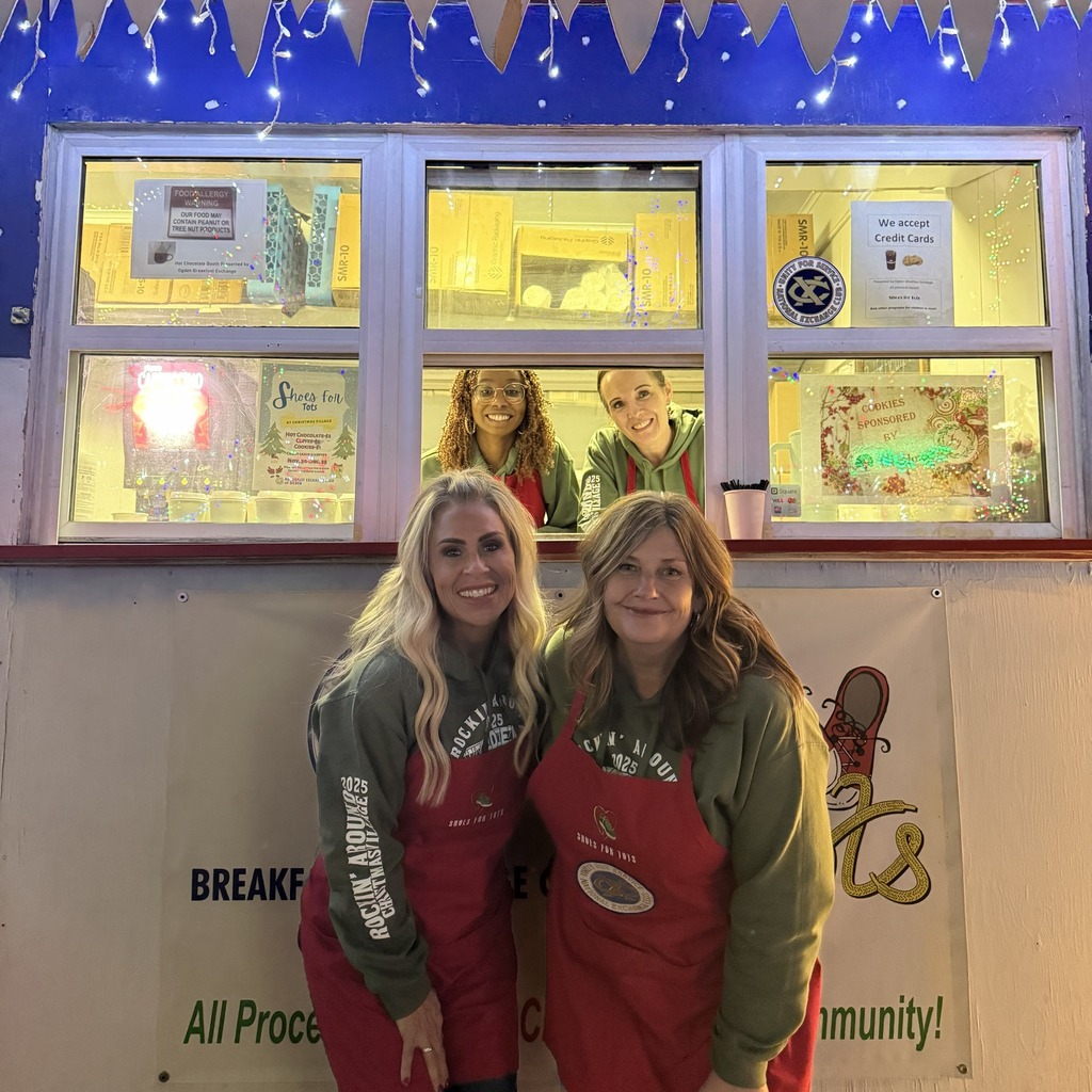 WSF team running the hot chocolate booth at Ogden’s Christmas Village