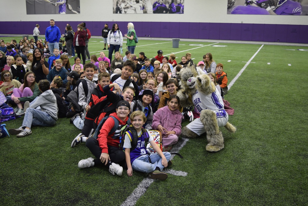 5th graders from our district experiencing the energy of a college basketball game at Weber State University