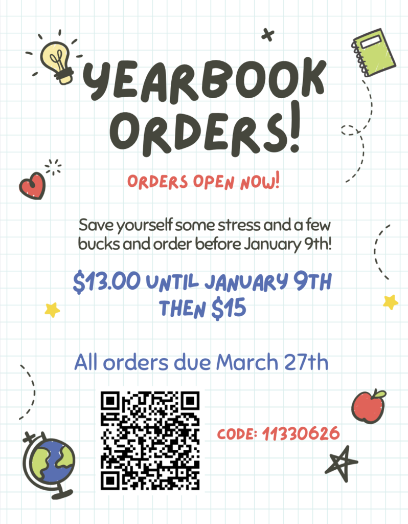 Yearbook Discount pricing ends this Friday Jan 9th