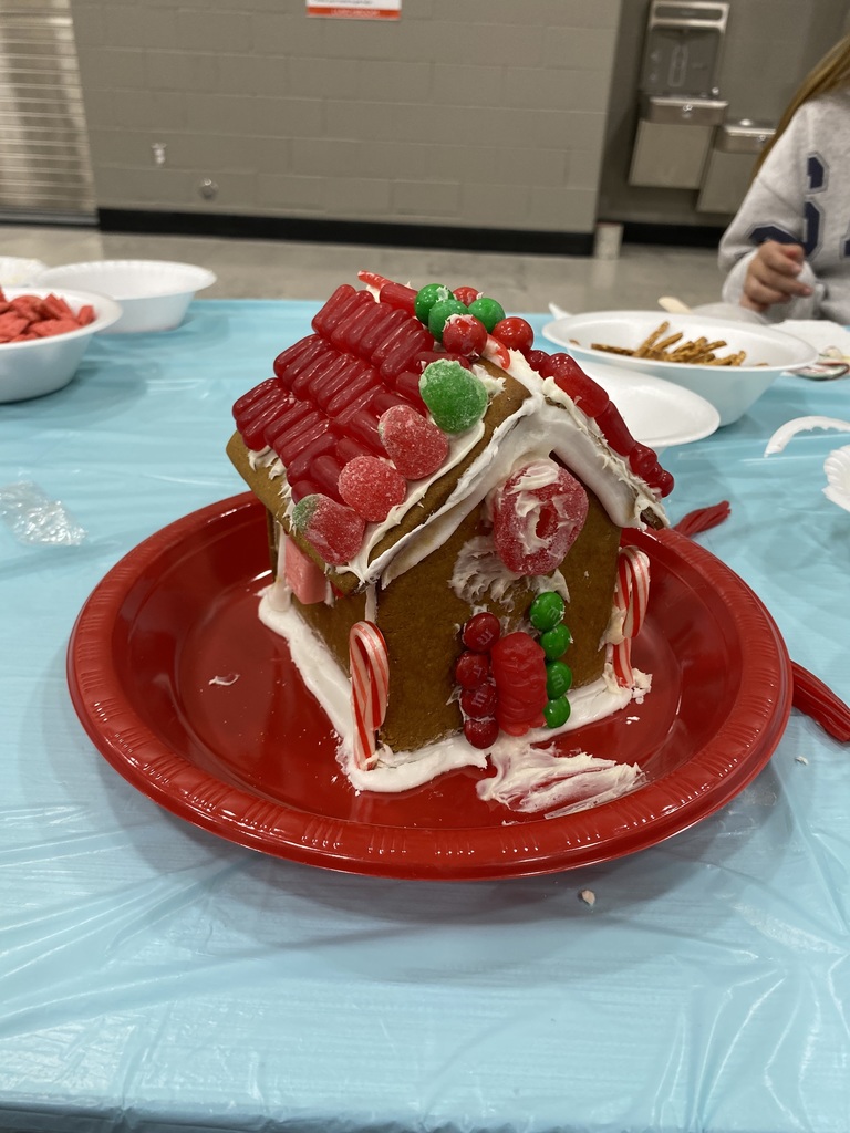 student gingerbread house