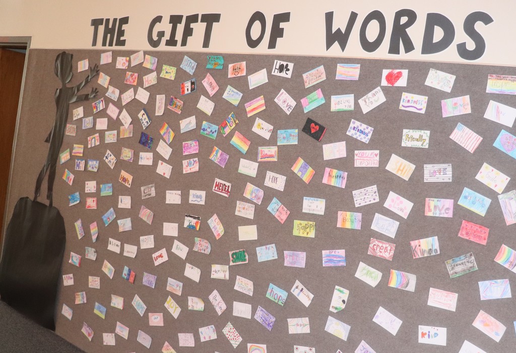 The gift of words wall