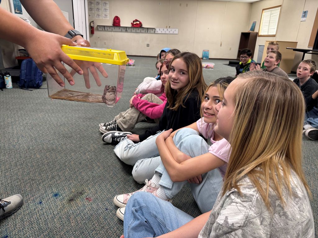 6th Grade learning about Ecosystems from the Loveland living planet aquarium