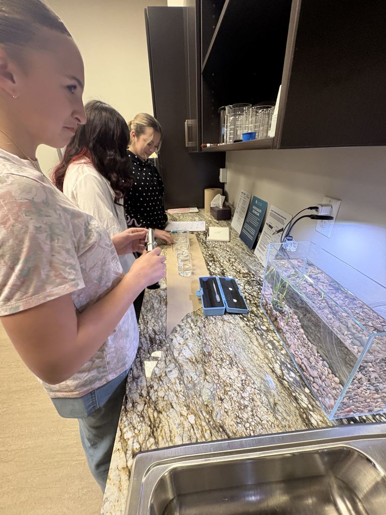 Advanced art students had the opportunity to go to the Loveland Living Planet Aquarium to celebrate their success and apply their drawing skills to real life moving animals. They were able to see a new exhibit (the Asian Cloud Forest), learn about careers in this field through fun activities, and draw beautiful sketches of sea life. It was an amazing time, and Ms. Park was delighted to spend one of the last days of the semester with such talented, thoughtful artists! 