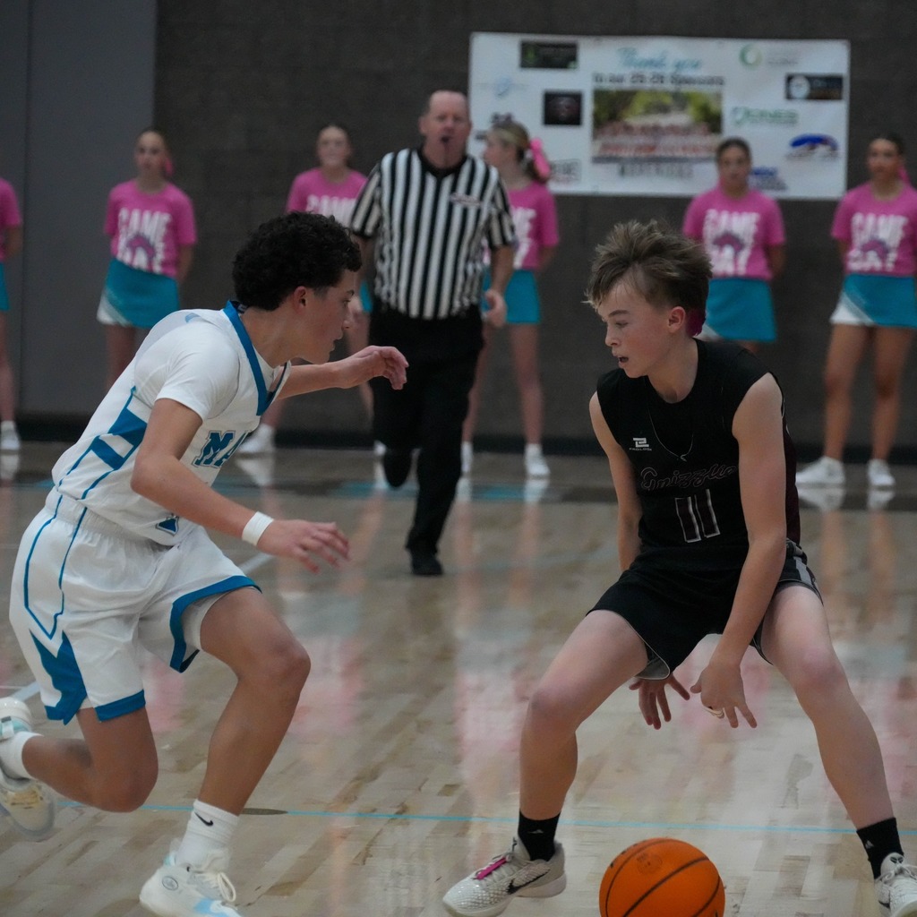 Junior high basketball players.