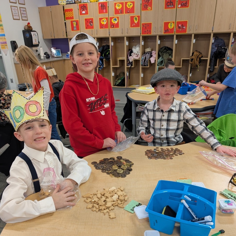 kids working in classroom