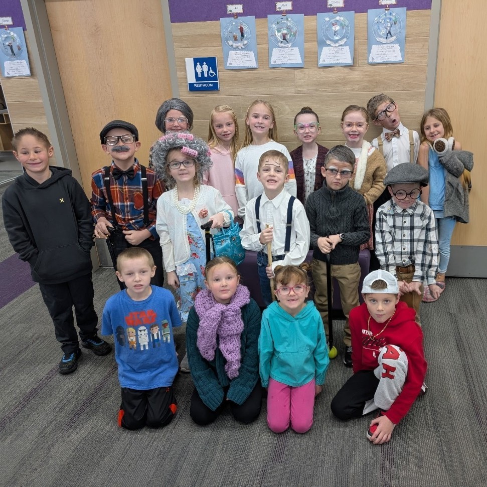 kids dressed like old people 