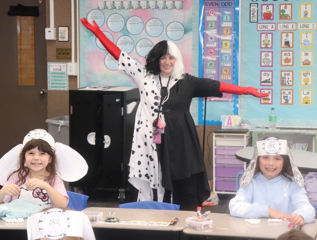 First grade celebrating 101 days of school