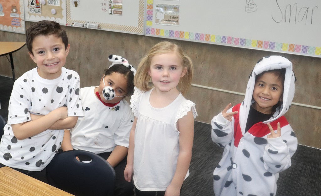 First grade celebrating 101 days of school