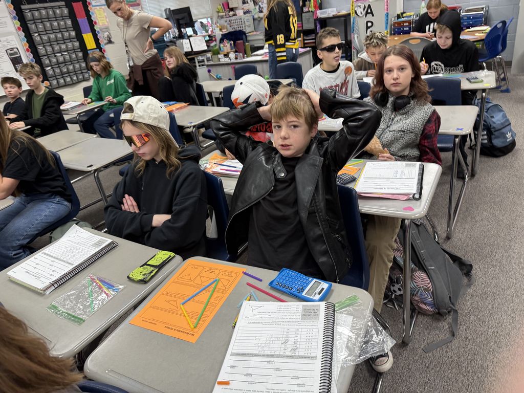 We learned that not all STRAWS can be combined to make a triangle - "Triangle Inequality Theroem"  Math Made FUN!!!  Some students really tried hard to make each combination work.