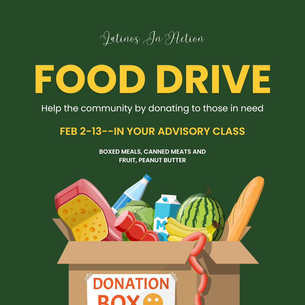 canned food drive this week