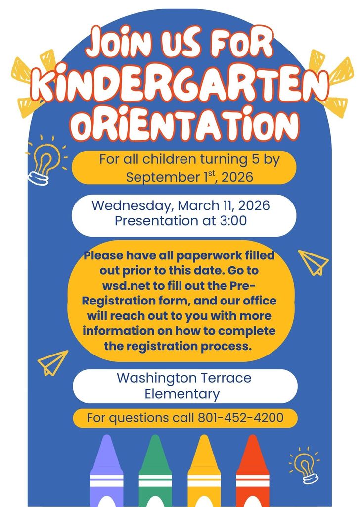 Kindergarten Orientation Flyer