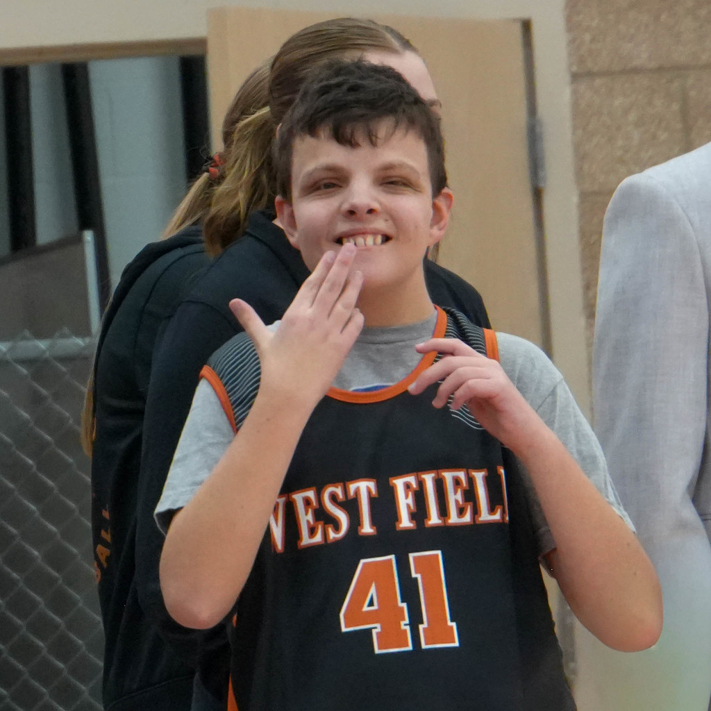 West Field Unified Basketball players and fans