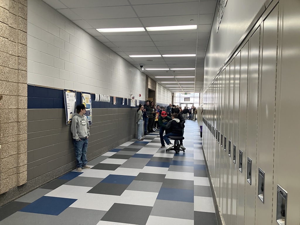 Even without the snow the Winter Olympics have arrived here at Orion Junior High, We have some fun Titan Time classes being represented here. We have 2-7th grade (Tanner, Young), 1-8th grade (Lee) and 2-9th grade (Howell, Weston) classes going for the Gold, we had our Opening ceremonies today. Followed by the first event, the School Style Bobsleigh teams. Tanner’s 7th graders got the Gold, followed by Weston’s 9th graders with the Silver and Lee’s 8th graders coming in Bronze by a .001 of a second behind Silver. Stay tuned for more events as we Go for the Gold, through Community building events! 