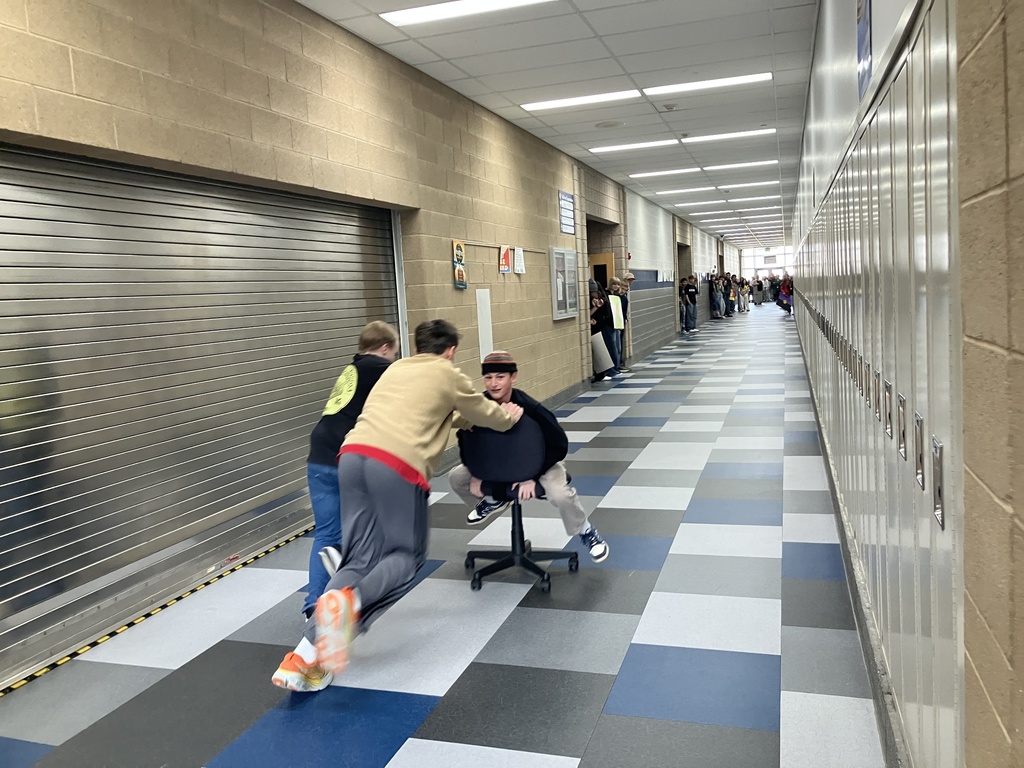 Even without the snow the Winter Olympics have arrived here at Orion Junior High, We have some fun Titan Time classes being represented here. We have 2-7th grade (Tanner, Young), 1-8th grade (Lee) and 2-9th grade (Howell, Weston) classes going for the Gold, we had our Opening ceremonies today. Followed by the first event, the School Style Bobsleigh teams. Tanner’s 7th graders got the Gold, followed by Weston’s 9th graders with the Silver and Lee’s 8th graders coming in Bronze by a .001 of a second behind Silver. Stay tuned for more events as we Go for the Gold, through Community building events! 