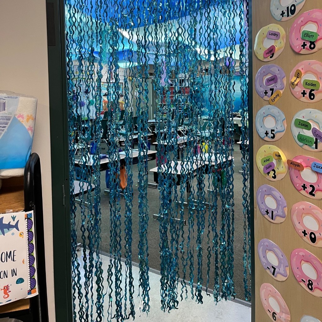 streamers hanging from the door