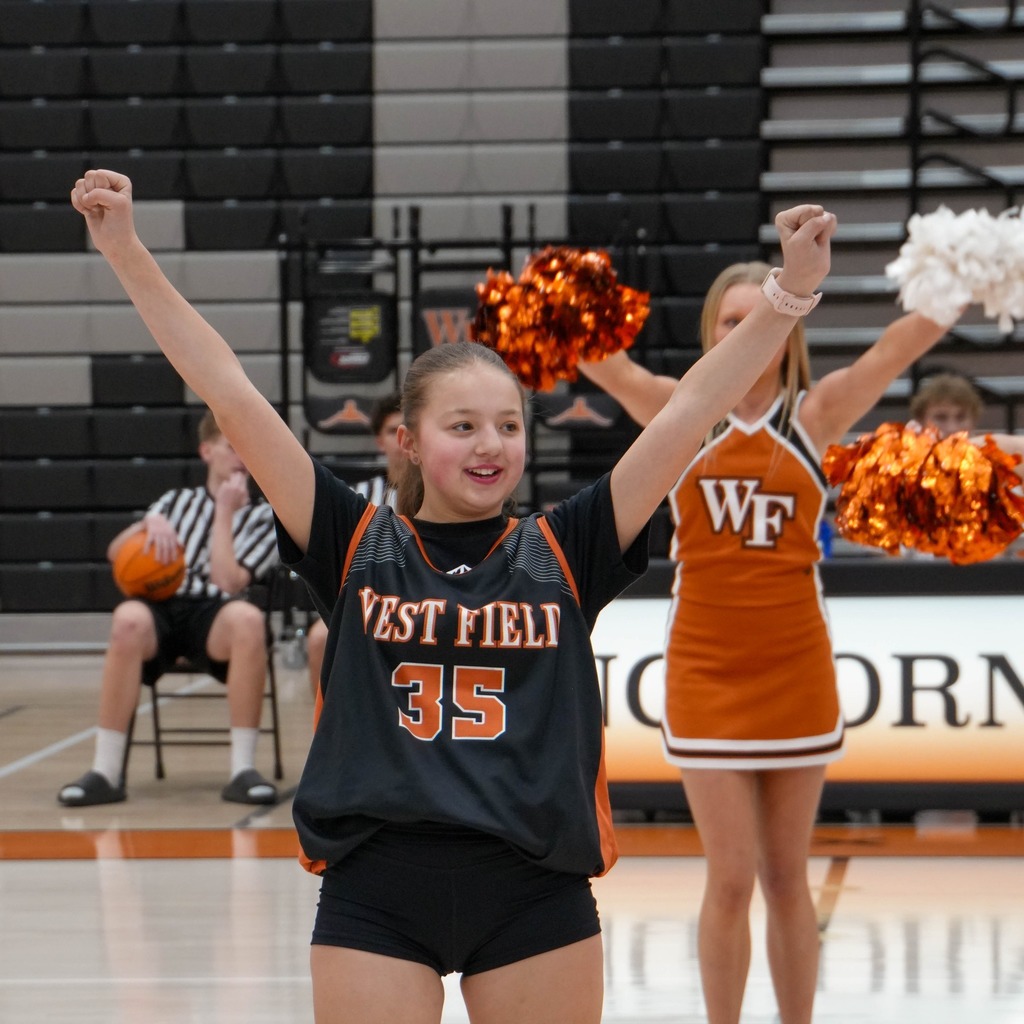 West Field unified basketball players and fans