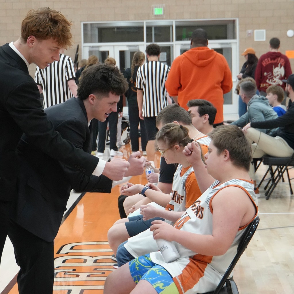 West Field unified basketball players and fans