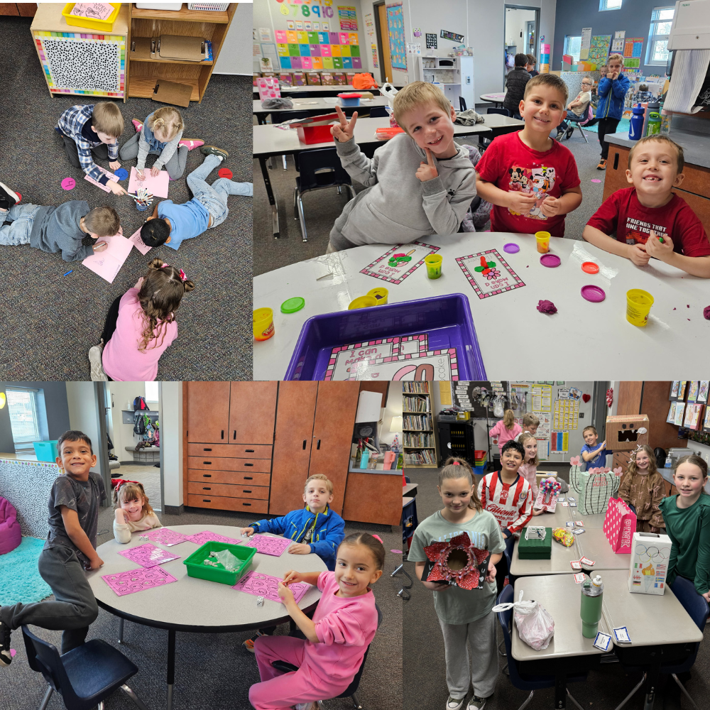 Valentines Day celebrations at Freedom Elementary. Fun Boxes and Fun activities. HAPPY VALENTINES DAY