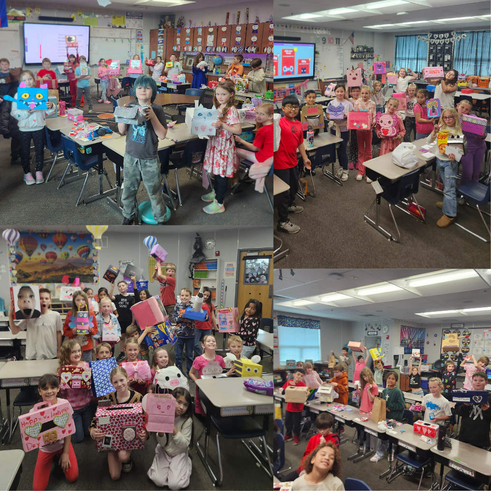 Valentines Day celebrations at Freedom Elementary. Fun Boxes and Fun activities. HAPPY VALENTINES DAY