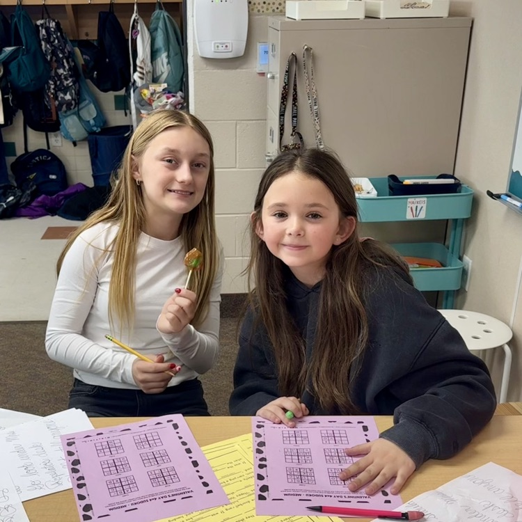 5th graders on Valentine's Day