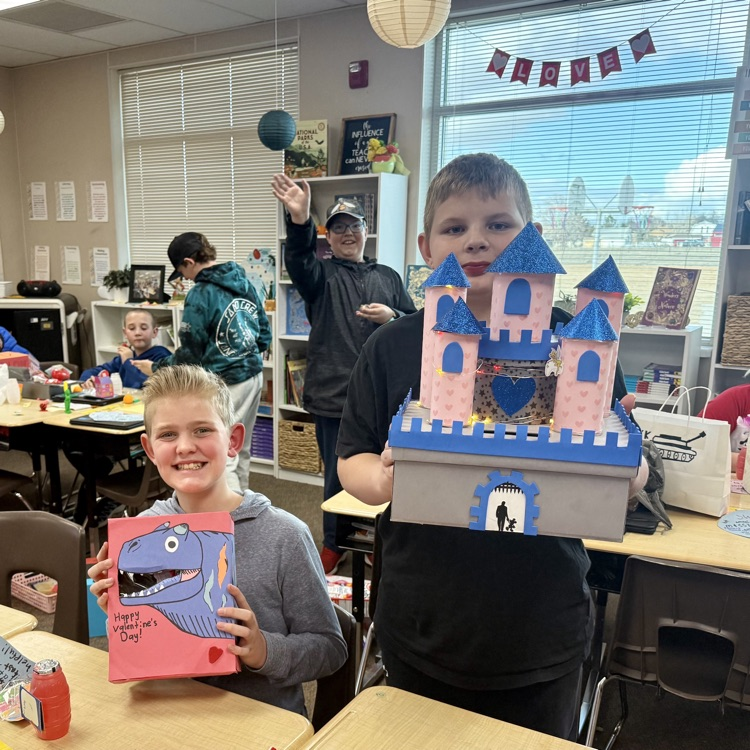 5th graders on Valentine's Day