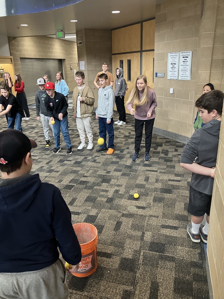 Over the past few Titan Times we have had many victories and defeats, each class is racking up Medals left and right. We had Bean bag toss, shuffle board, ping pong bouncing and today we had a school Biathlon, where teams of 4 had to slide to locations and shoot into a bucket before the next teammate could take over on the skis and head to the next location. Mrs. Lee’s 8th graders came in first followed by Mr. Tanner’s 7th in 2nd and Mr. Young’s 7th in 3rd, 9th graders didn’t make the podium this time.