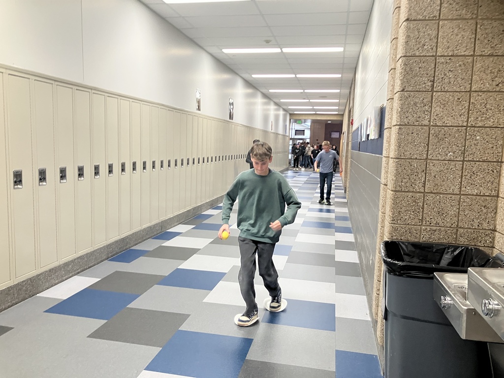 Over the past few Titan Times we have had many victories and defeats, each class is racking up Medals left and right. We had Bean bag toss, shuffle board, ping pong bouncing and today we had a school Biathlon, where teams of 4 had to slide to locations and shoot into a bucket before the next teammate could take over on the skis and head to the next location. Mrs. Lee’s 8th graders came in first followed by Mr. Tanner’s 7th in 2nd and Mr. Young’s 7th in 3rd, 9th graders didn’t make the podium this time.