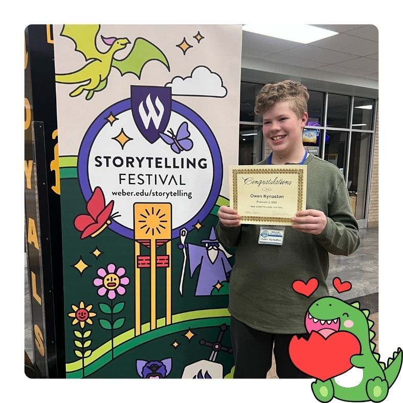 Story Telling Festival congratulations Owen Kynaston