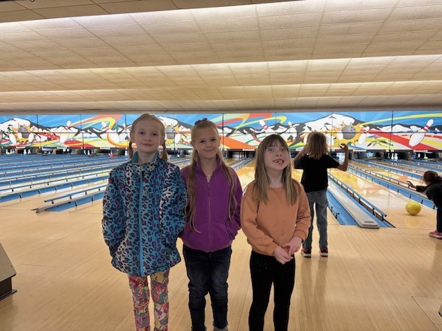 students bowling